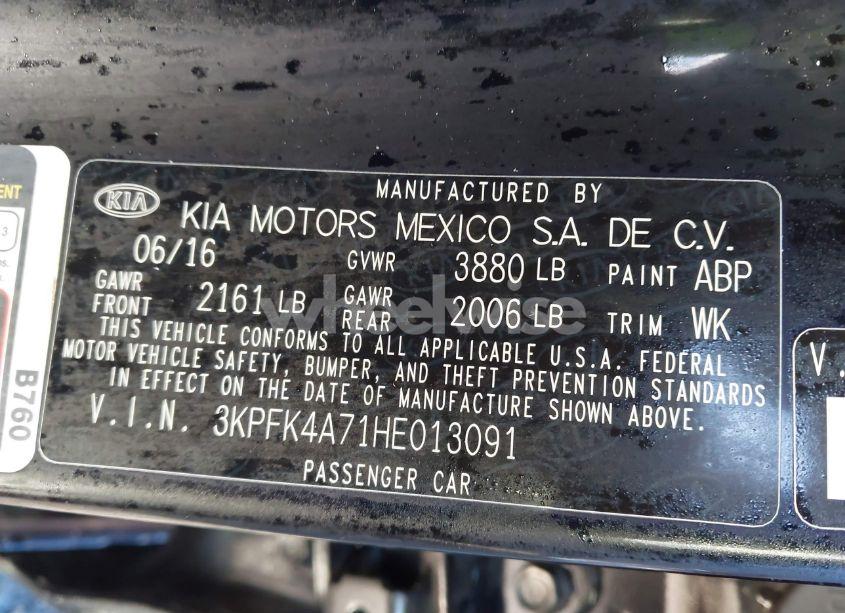 Photo 9 of 2017 Kia Forte LX (VIN 3KPFK4A71HE013091)