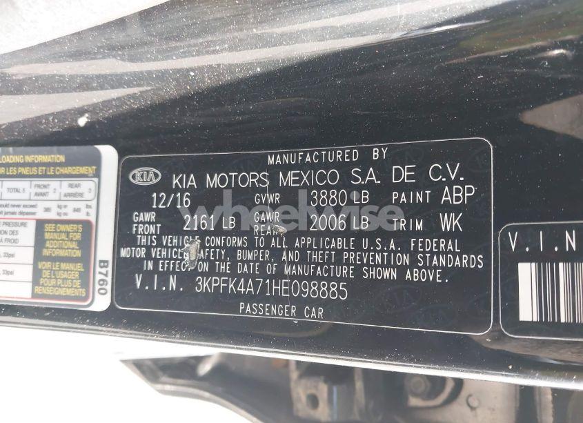 Photo 9 of 2017 Kia Forte LX (VIN 3KPFK4A71HE098885)