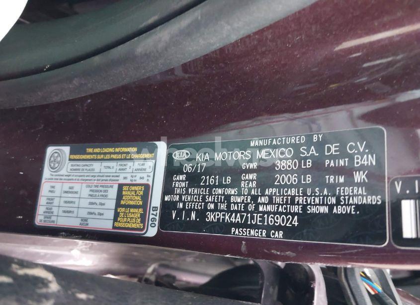 Photo 9 of 2018 Kia Forte LX (VIN 3KPFK4A71JE169024)