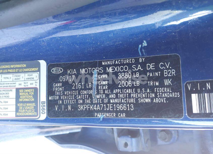 Photo 9 of 2018 Kia Forte LX (VIN 3KPFK4A71JE196613)