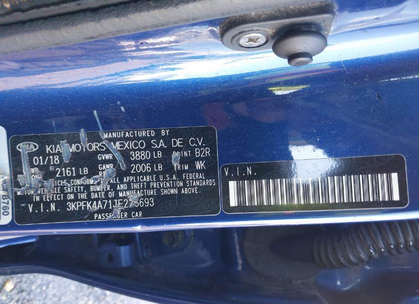 Photo 9 of 2018 Kia Forte LX (VIN 3KPFK4A71JE226693)