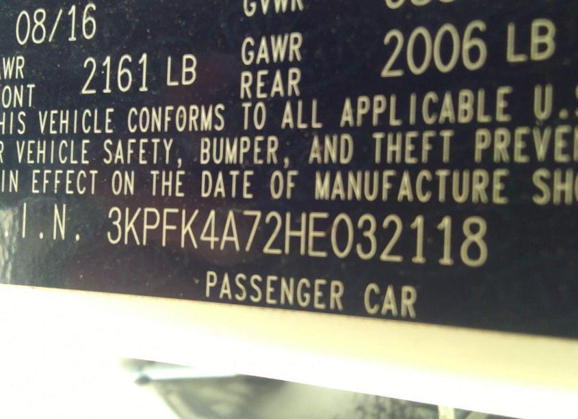 Photo 9 of 2017 Kia Forte LX (VIN 3KPFK4A72HE032118)