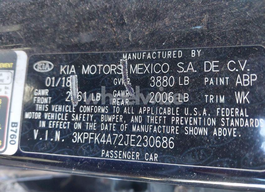 Photo 9 of 2018 Kia Forte LX (VIN 3KPFK4A72JE230686)