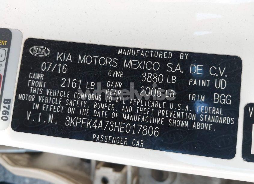 Photo 9 of 2017 Kia Forte LX (VIN 3KPFK4A73HE017806)