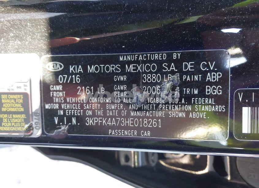 Photo 9 of 2017 Kia Forte LX (VIN 3KPFK4A73HE018261)