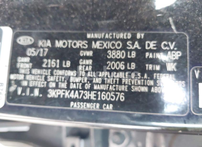 Photo 9 of 2017 Kia Forte LX (VIN 3KPFK4A73HE160576)