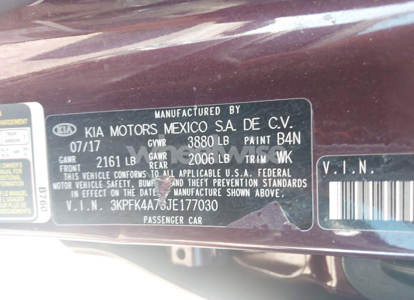 Photo 9 of 2018 Kia Forte LX (VIN 3KPFK4A73JE177030)