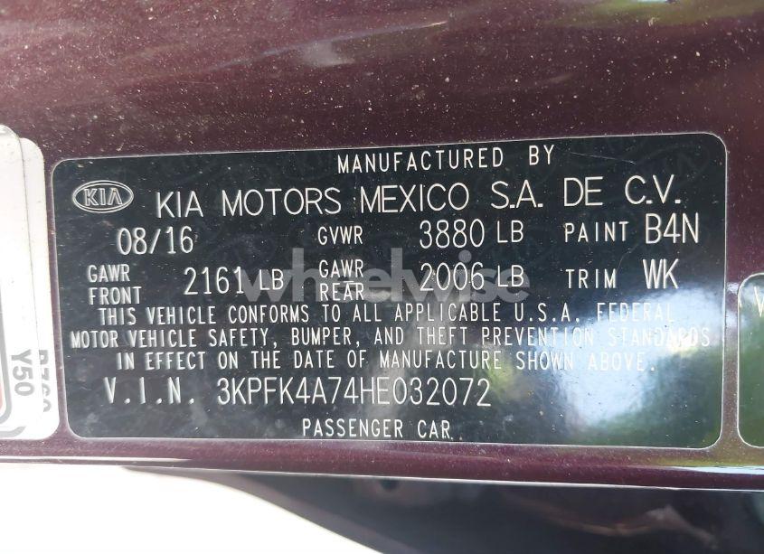 Photo 9 of 2017 Kia Forte LX (VIN 3KPFK4A74HE032072)