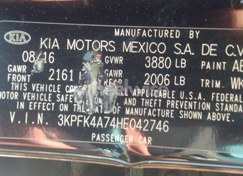 Photo 9 of 2017 Kia Forte LX (VIN 3KPFK4A74HE042746)