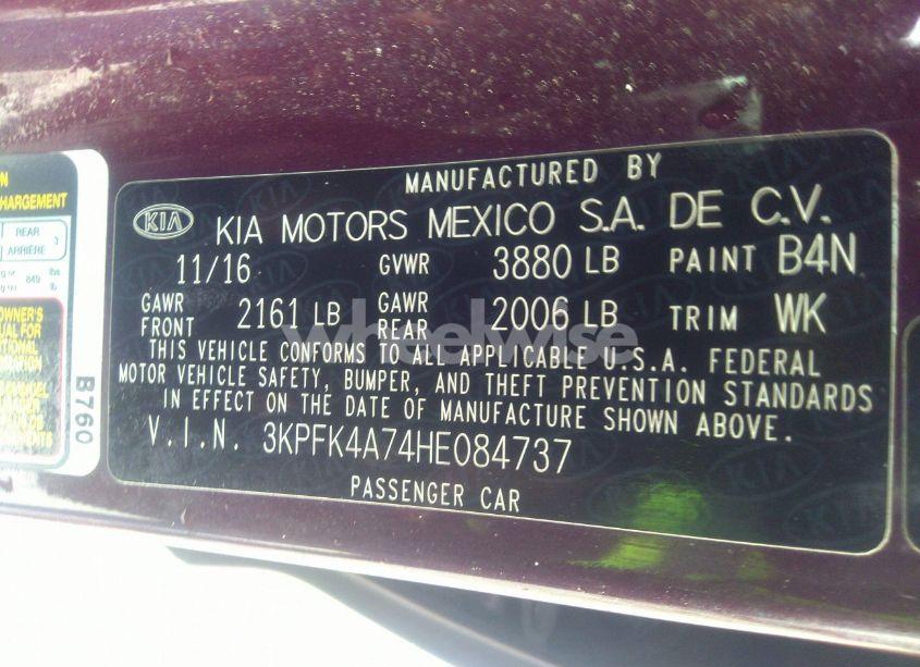 Photo 9 of 2017 Kia Forte LX (VIN 3KPFK4A74HE084737)