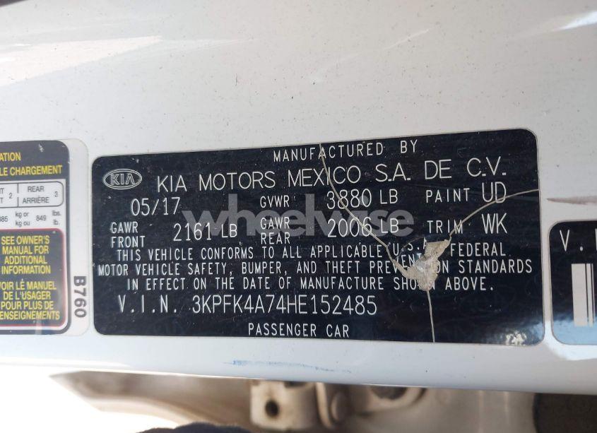 Photo 9 of 2017 Kia Forte LX (VIN 3KPFK4A74HE152485)