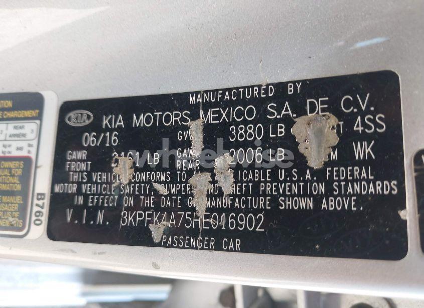 Photo 9 of 2017 Kia Forte LX (VIN 3KPFK4A75HE016902)