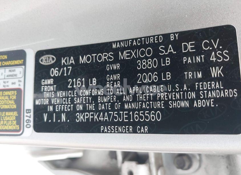 Photo 9 of 2018 Kia Forte LX (VIN 3KPFK4A75JE165560)