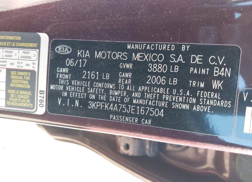 Photo 9 of 2018 Kia Forte LX (VIN 3KPFK4A75JE167504)