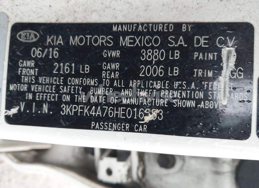 Photo 9 of 2017 Kia Forte LX (VIN 3KPFK4A76HE016553)