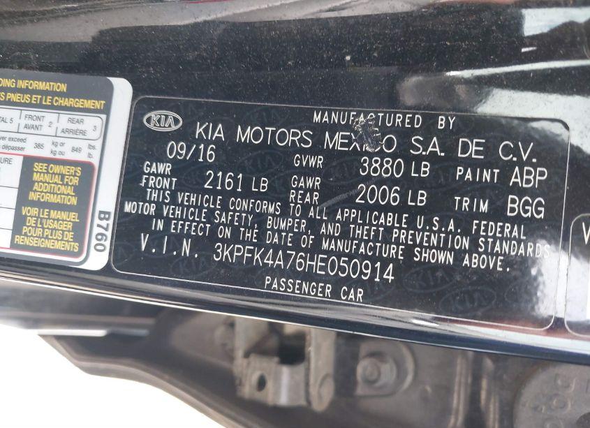 Photo 9 of 2017 Kia Forte LX (VIN 3KPFK4A76HE050914)