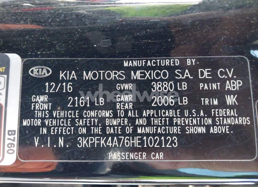 Photo 9 of 2017 Kia Forte LX (VIN 3KPFK4A76HE102123)