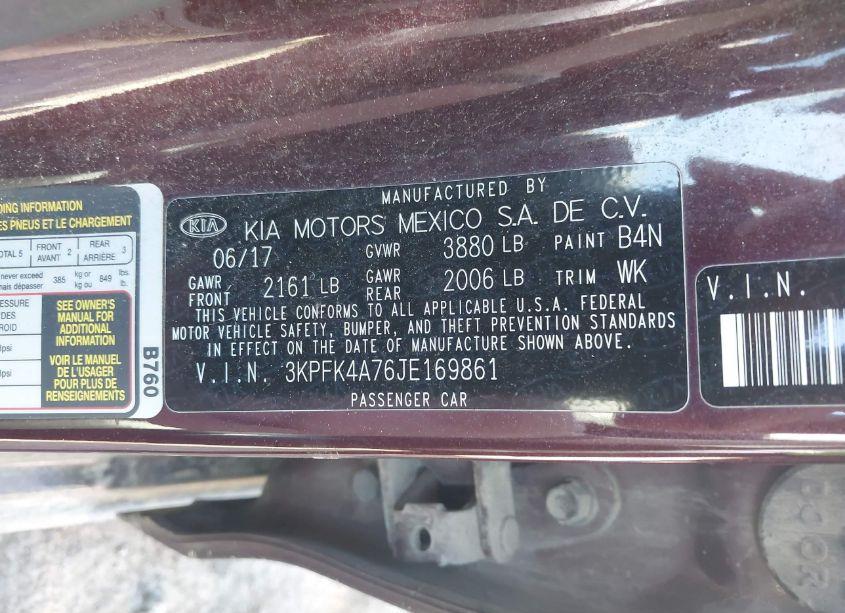Photo 9 of 2018 Kia Forte LX (VIN 3KPFK4A76JE169861)