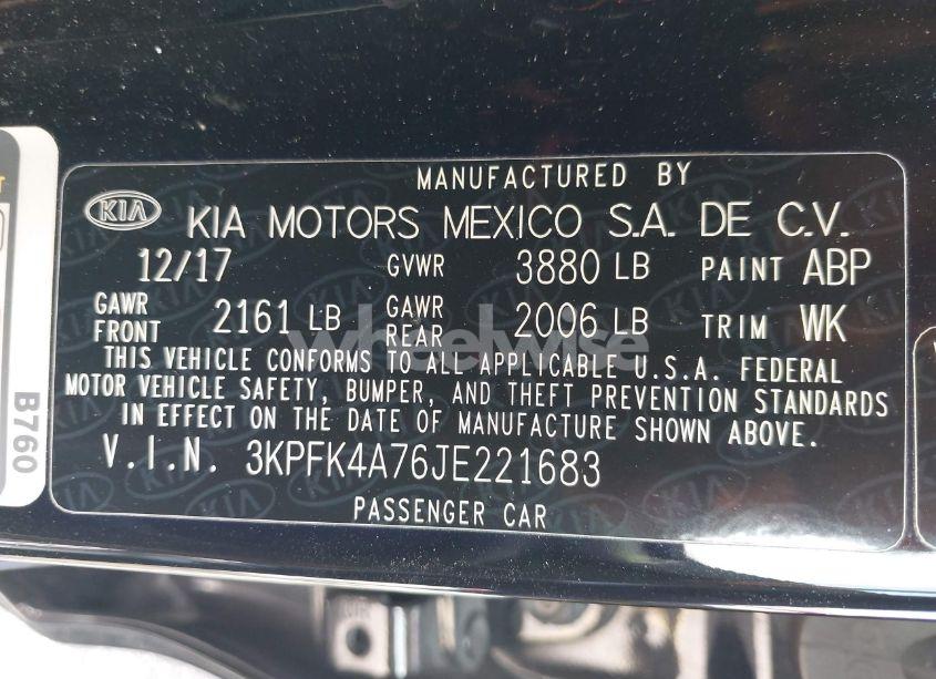 Photo 9 of 2018 Kia Forte LX (VIN 3KPFK4A76JE221683)
