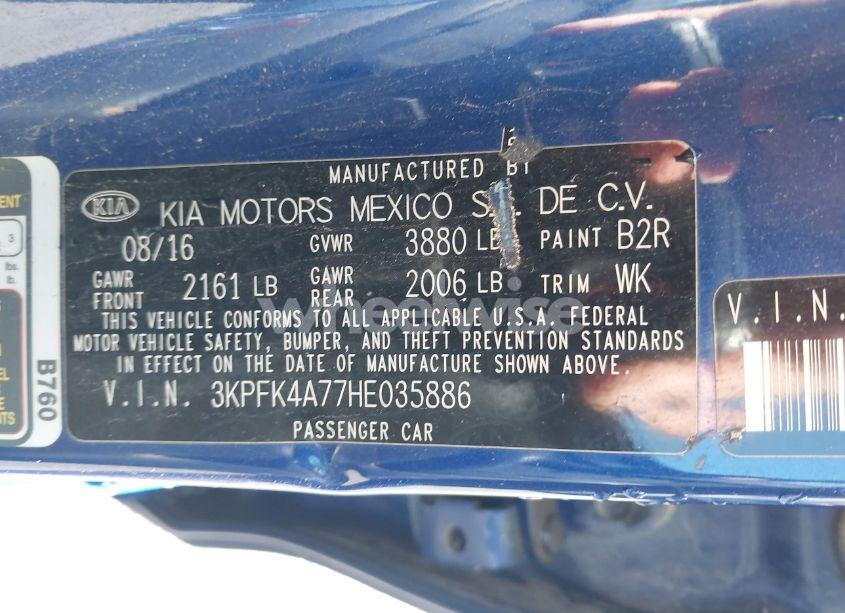 Photo 9 of 2017 Kia Forte LX (VIN 3KPFK4A77HE035886)