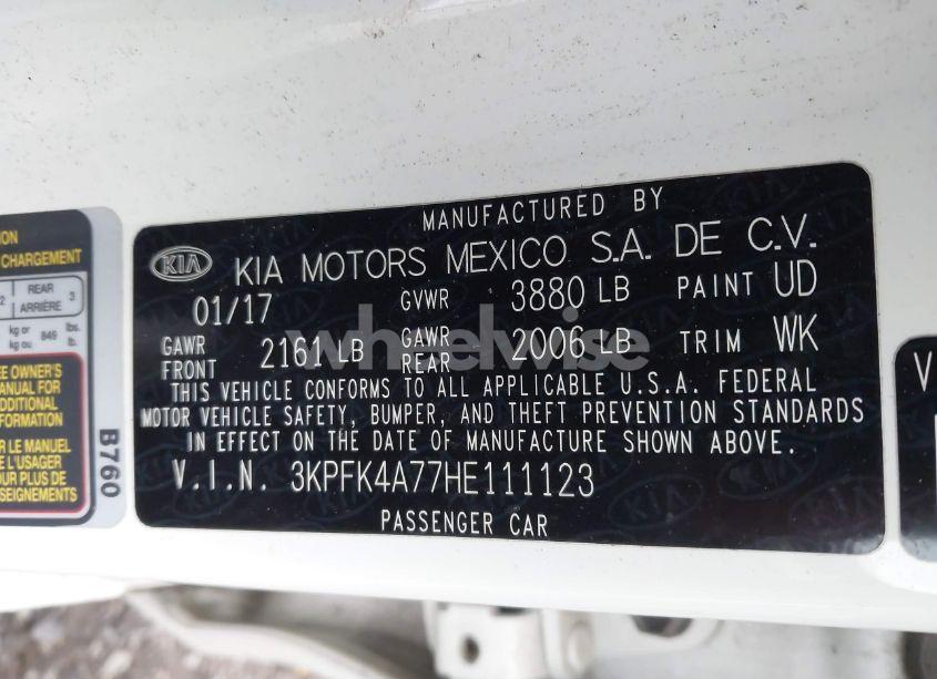 Photo 9 of 2017 Kia Forte LX (VIN 3KPFK4A77HE111123)