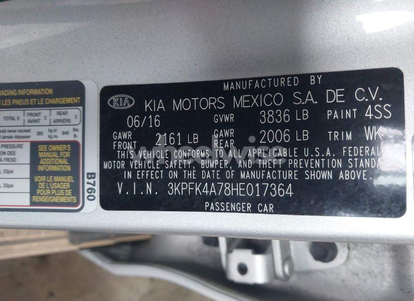 Photo 9 of 2017 Kia Forte LX (VIN 3KPFK4A78HE017364)