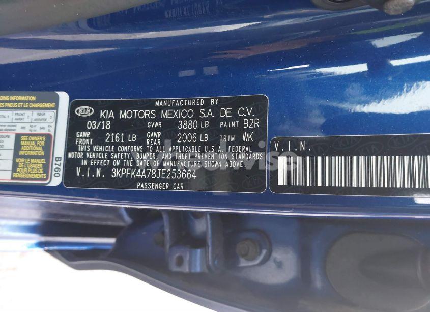 Photo 9 of 2018 Kia Forte LX (VIN 3KPFK4A78JE253664)