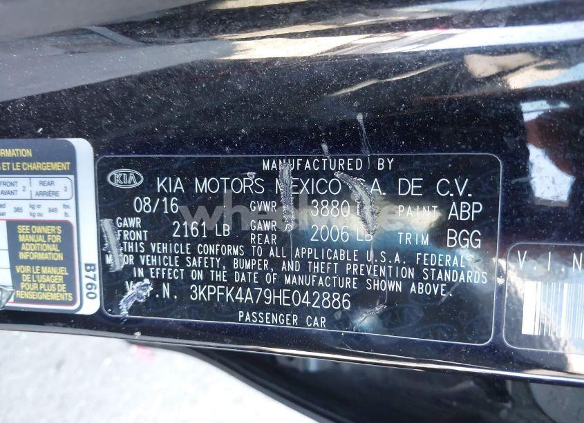 Photo 9 of 2017 Kia Forte LX (VIN 3KPFK4A79HE042886)