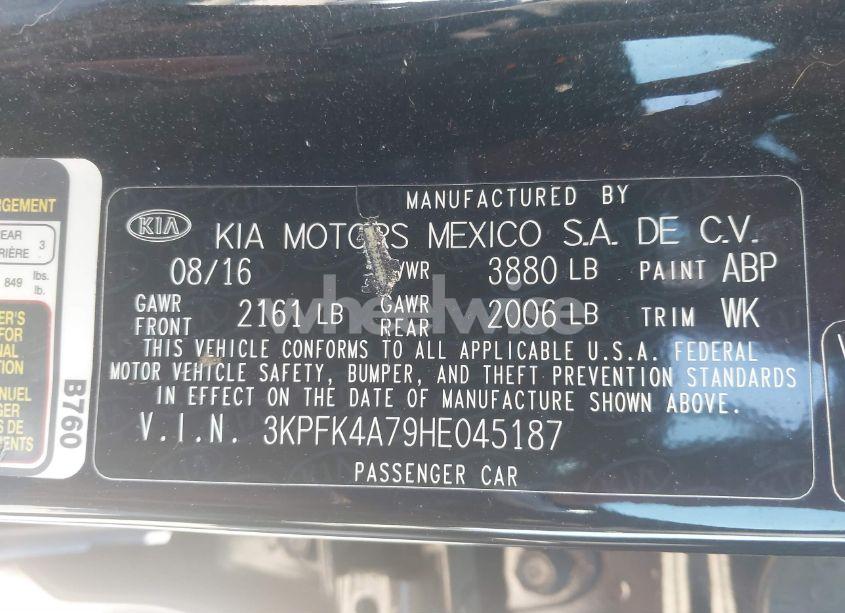 Photo 9 of 2017 Kia Forte LX (VIN 3KPFK4A79HE045187)