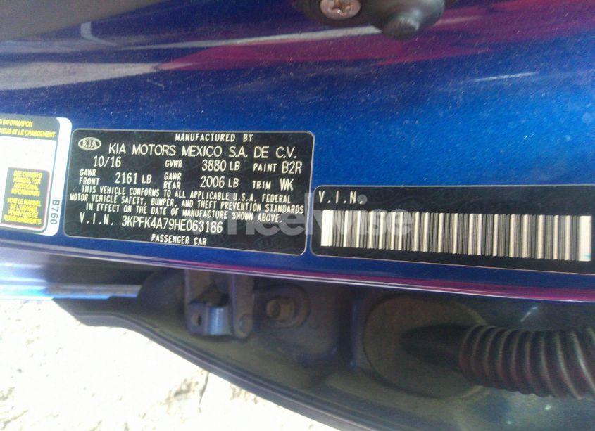 Photo 9 of 2017 Kia Forte LX (VIN 3KPFK4A79HE063186)