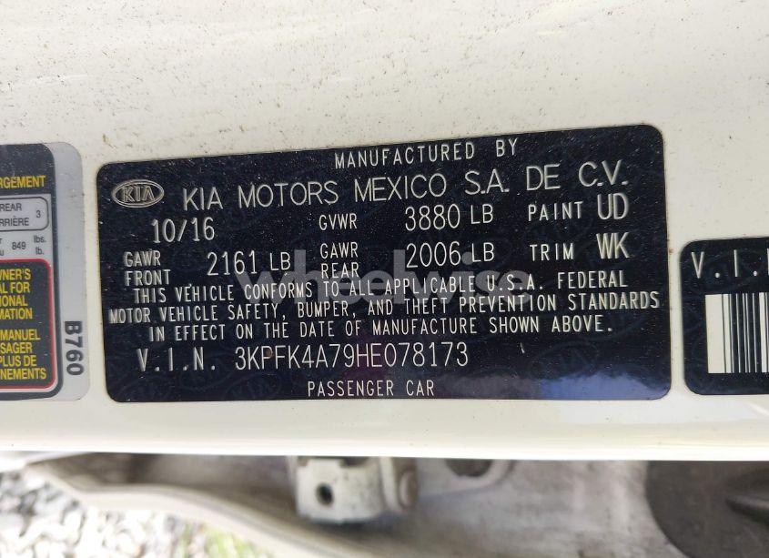 Photo 9 of 2017 Kia Forte LX (VIN 3KPFK4A79HE078173)