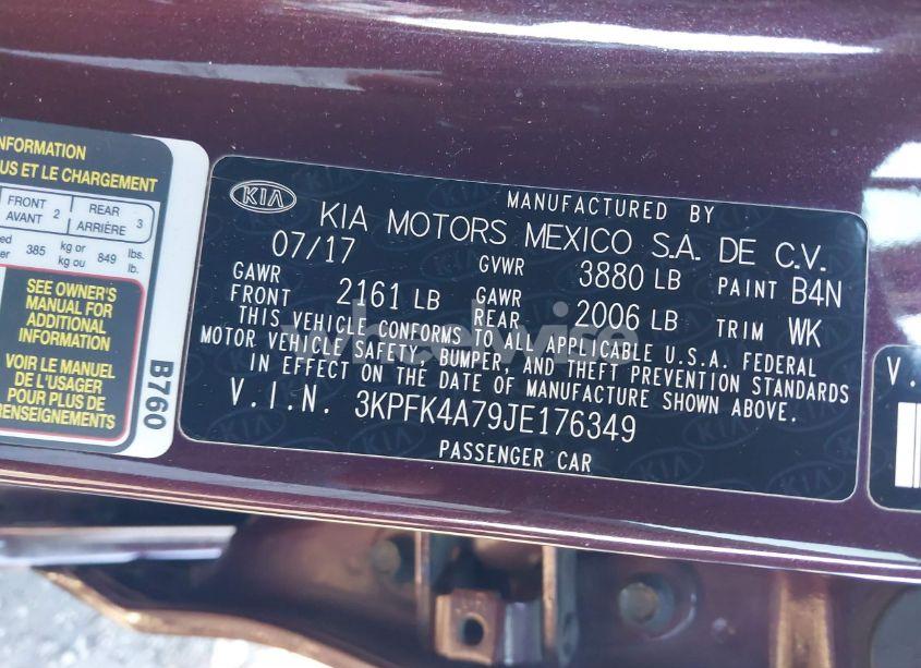 Photo 9 of 2018 Kia Forte LX (VIN 3KPFK4A79JE176349)