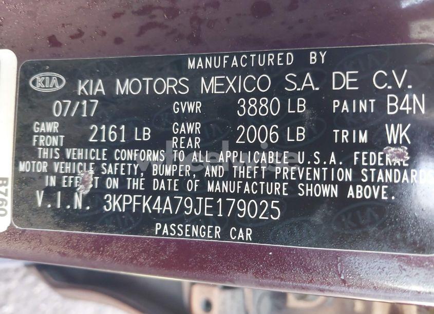 Photo 9 of 2018 Kia Forte LX (VIN 3KPFK4A79JE179025)