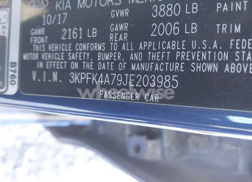 Photo 9 of 2018 Kia Forte LX (VIN 3KPFK4A79JE203985)