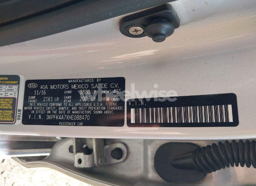 Photo 9 of 2017 Kia Forte LX (VIN 3KPFK4A7XHE088470)