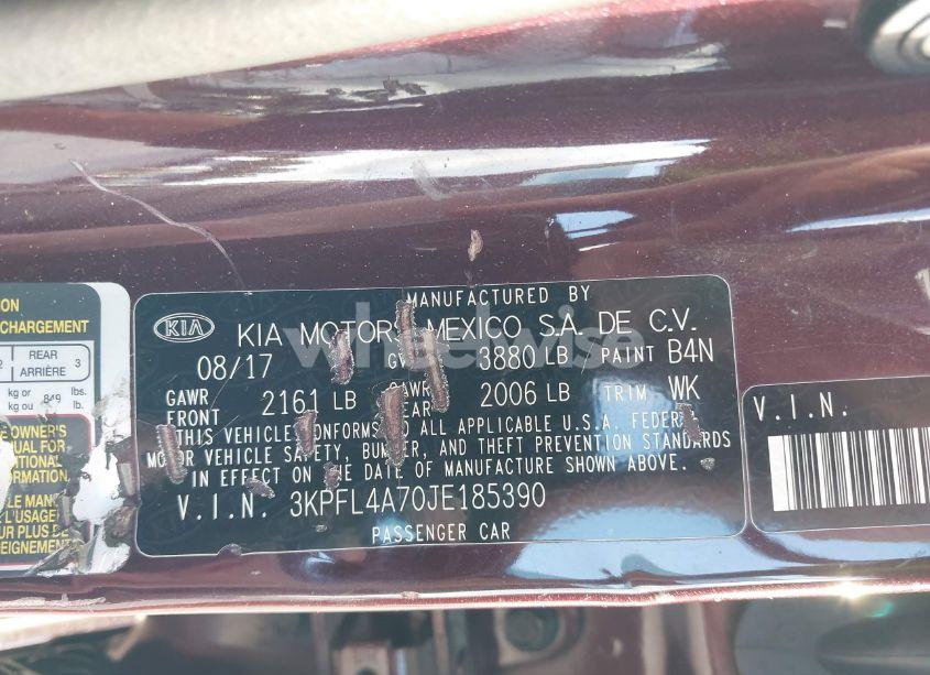 Photo 9 of 2018 Kia Forte LX (VIN 3KPFL4A70JE185390)