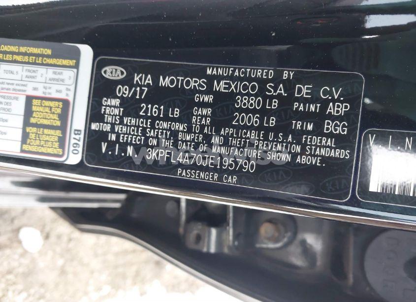 Photo 9 of 2018 Kia Forte LX (VIN 3KPFL4A70JE195790)