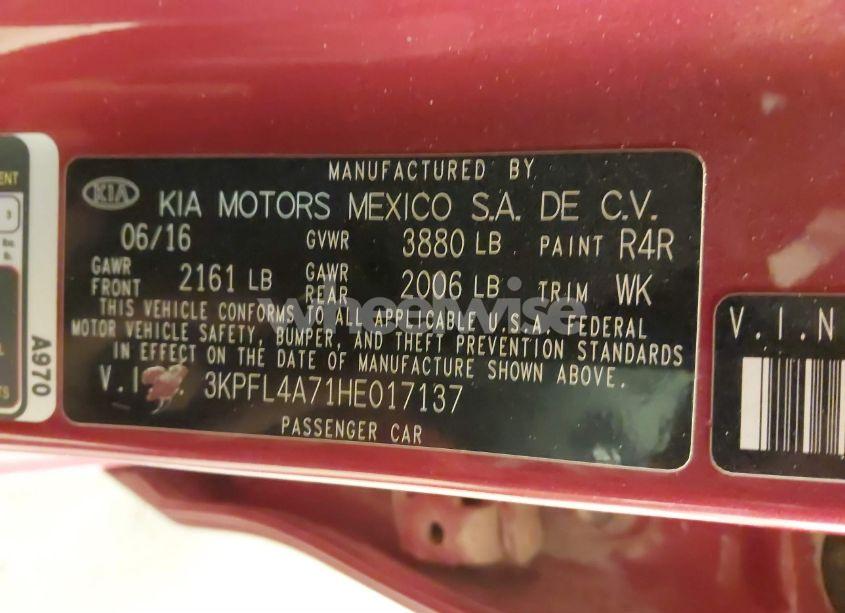 Photo 9 of 2017 Kia Forte S (VIN 3KPFL4A71HE017137)