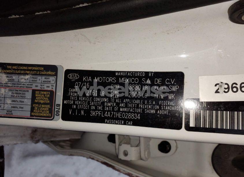 Photo 9 of 2017 Kia Forte LX (VIN 3KPFL4A71HE028834)