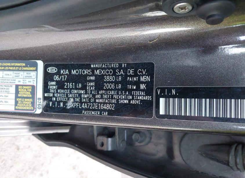 Photo 9 of 2018 Kia Forte LX (VIN 3KPFL4A72JE164802)