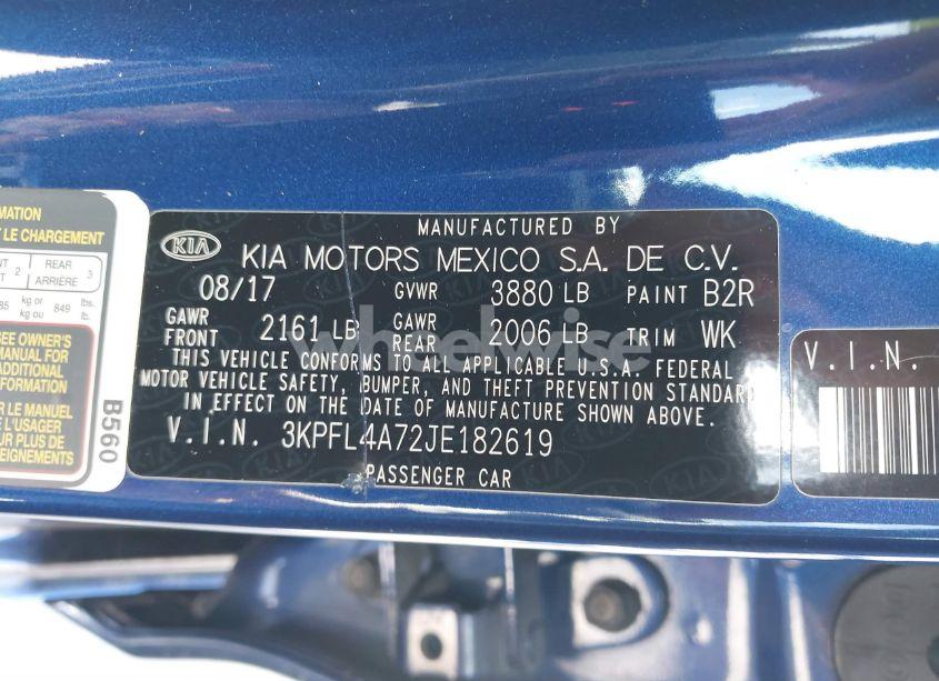 Photo 9 of 2018 Kia Forte LX (VIN 3KPFL4A72JE182619)