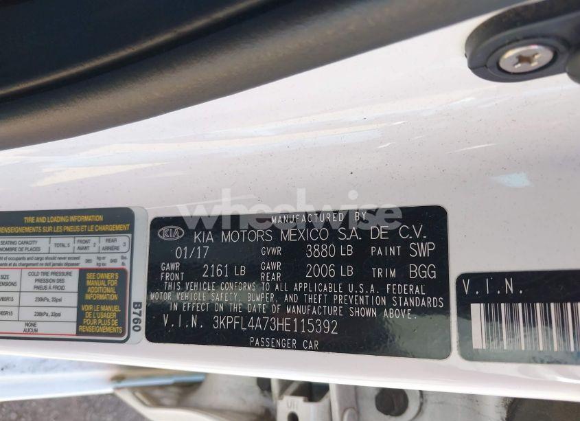 Photo 9 of 2017 Kia Forte LX (VIN 3KPFL4A73HE115392)