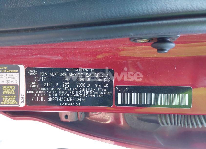 Photo 9 of 2018 Kia Forte S (VIN 3KPFL4A73JE210976)