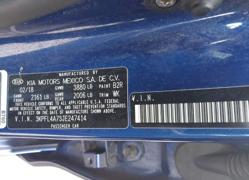 Photo 9 of 2018 Kia Forte LX (VIN 3KPFL4A73JE247414)