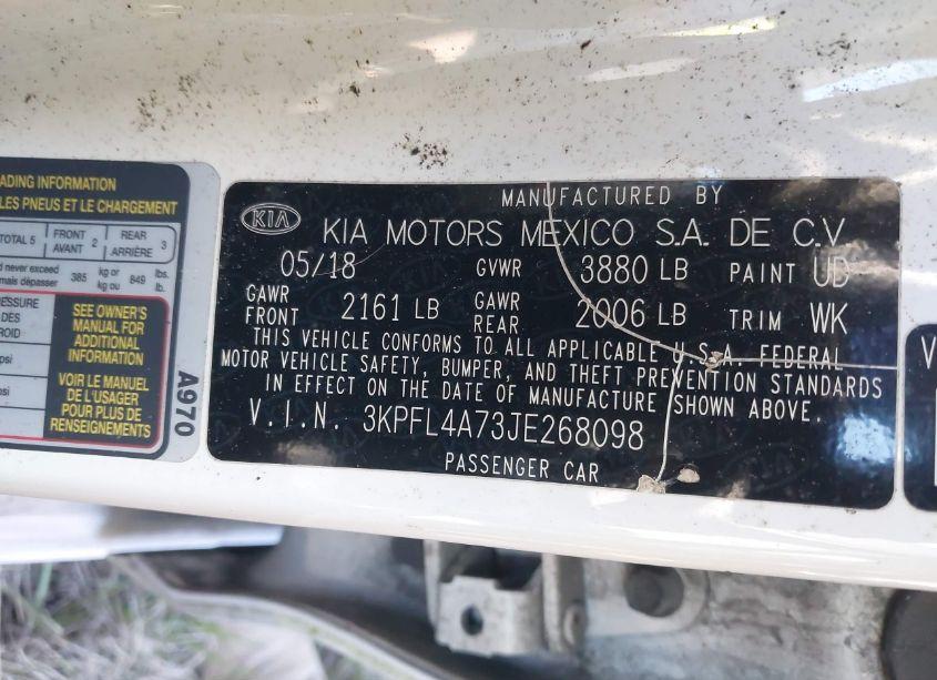 Photo 9 of 2018 Kia Forte S (VIN 3KPFL4A73JE268098)