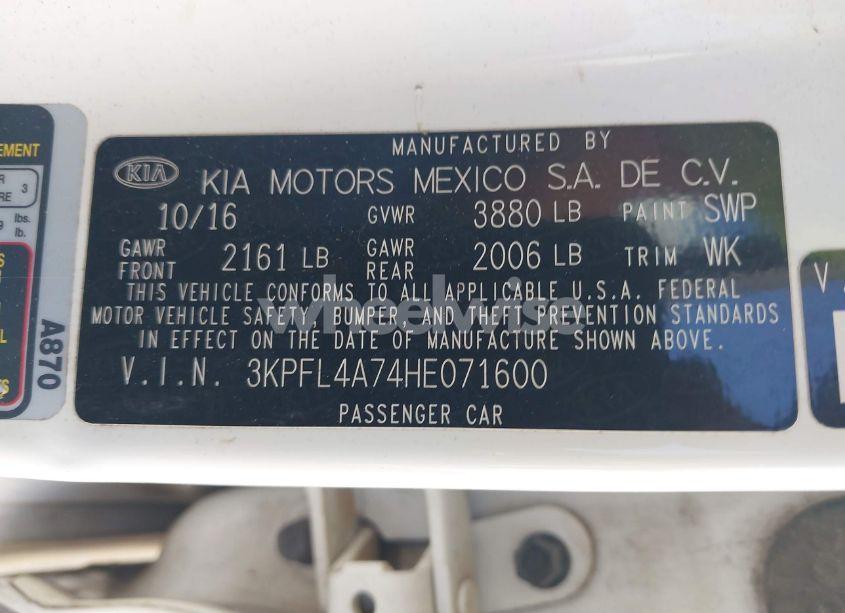 Photo 9 of 2017 Kia Forte LX (VIN 3KPFL4A74HE071600)