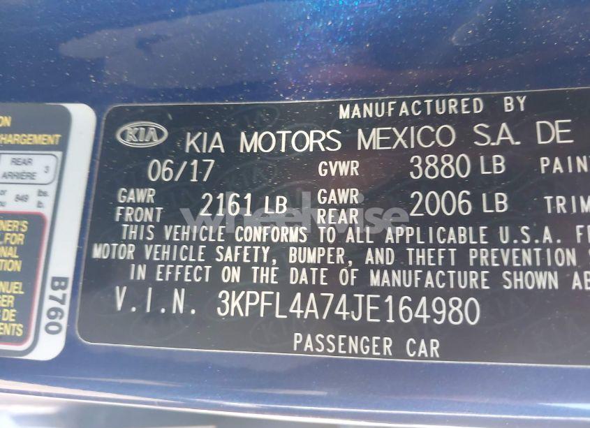 Photo 9 of 2018 Kia Forte LX (VIN 3KPFL4A74JE164980)