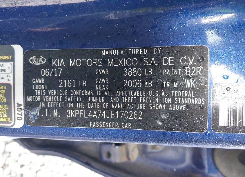 Photo 9 of 2018 Kia Forte S (VIN 3KPFL4A74JE170262)