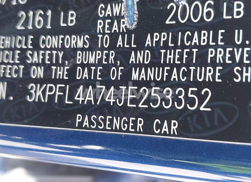 Photo 9 of 2018 Kia Forte LX (VIN 3KPFL4A74JE253352)