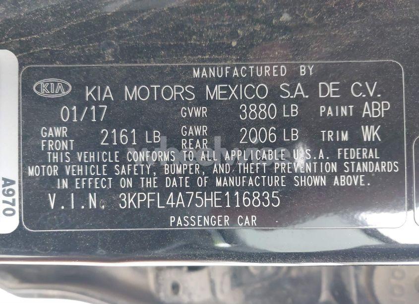 Photo 9 of 2017 Kia Forte S (VIN 3KPFL4A75HE116835)